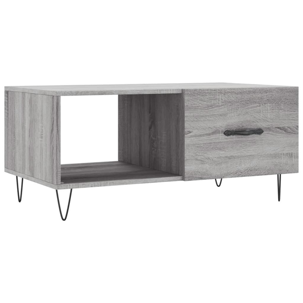 Tavolino da Salotto Grigio Sonoma 90x50x40 cm Legno Multistratocod mxl 104824