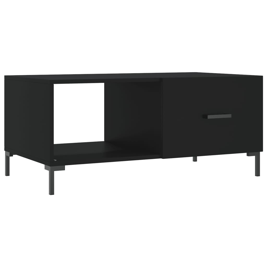 Tavolino da Salotto Nero 90x50x40 cm in Legno Multistratocod mxl 79154