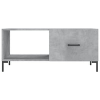 Tavolino da Salotto Grigio Cemento 90x50x40cm Legno Multistrato 829216