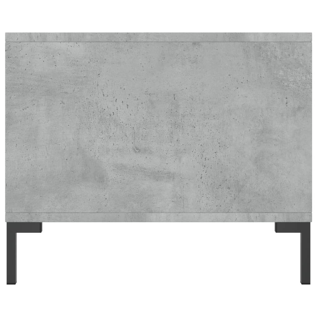 Tavolino da Salotto Grigio Cemento 90x50x40cm Legno Multistrato 829216