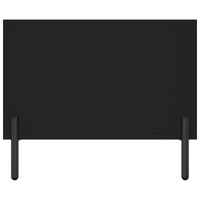 Tavolino da Salotto Nero 90x50x40 cm in Legno Multistrato 829221