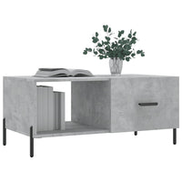 Tavolino da Salotto Grigio Cemento 90x50x40cm Legno Multistrato 829224