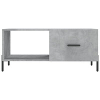 Tavolino da Salotto Grigio Cemento 90x50x40cm Legno Multistrato 829224