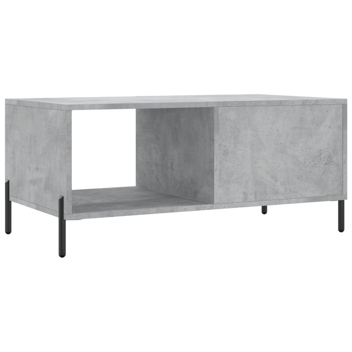 Tavolino da Salotto Grigio Cemento 90x50x40cm Legno Multistrato 829224