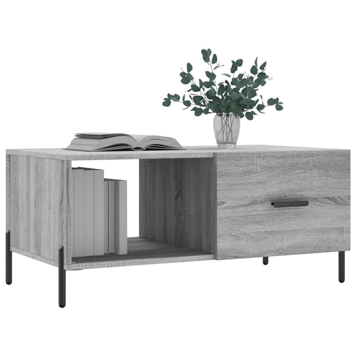 Tavolino da Salotto Grigio Sonoma 90x50x40 cm Legno Multistrato 829226