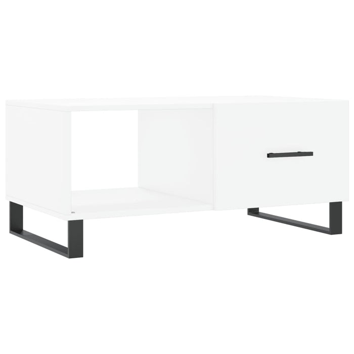 Tavolino da Salotto Bianco 90x50x40 cm in Legno Multistratocod mxl 127495