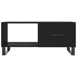 Tavolino da Salotto Nero 90x50x40 cm in Legno Multistrato 829237