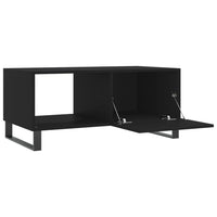 Tavolino da Salotto Nero 90x50x40 cm in Legno Multistrato 829237