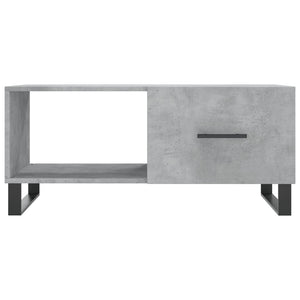 Tavolino da Salotto Grigio Cemento 90x50x40cm Legno Multistrato 829240