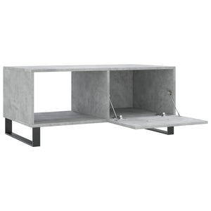 Tavolino da Salotto Grigio Cemento 90x50x40cm Legno Multistrato 829240