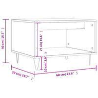 Tavolino da Salotto Rovere Sonoma 60x50x40 cm Legno Multistrato 829255