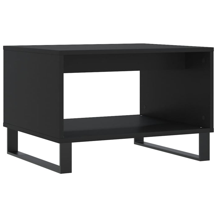 Tavolino da Salotto Nero 60x50x40 cm in Legno Multistrato 829261