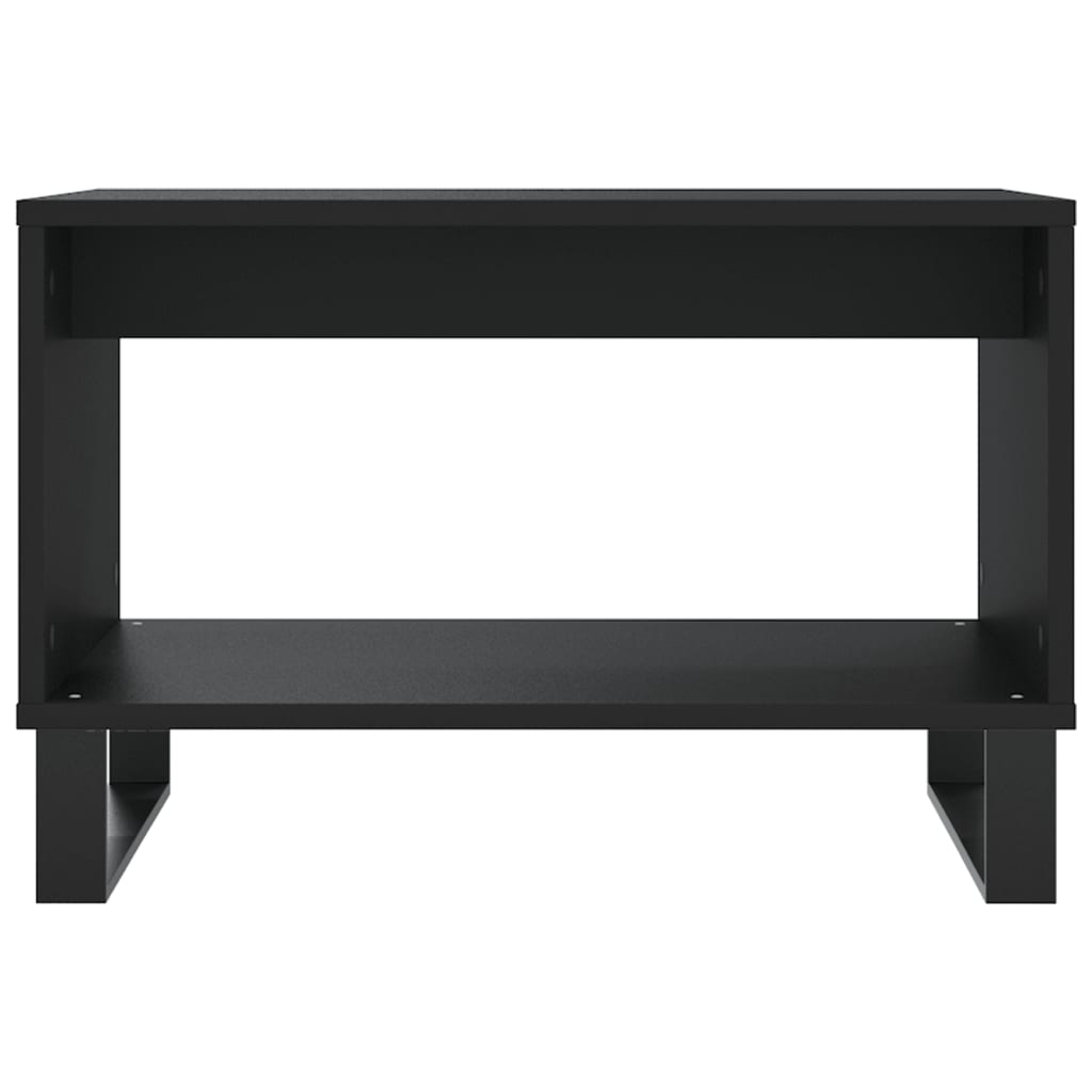 Tavolino da Salotto Nero 60x50x40 cm in Legno Multistrato 829261