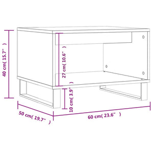 Tavolino da Salotto Rovere Sonoma 60x50x40 cm Legno Multistrato 829263