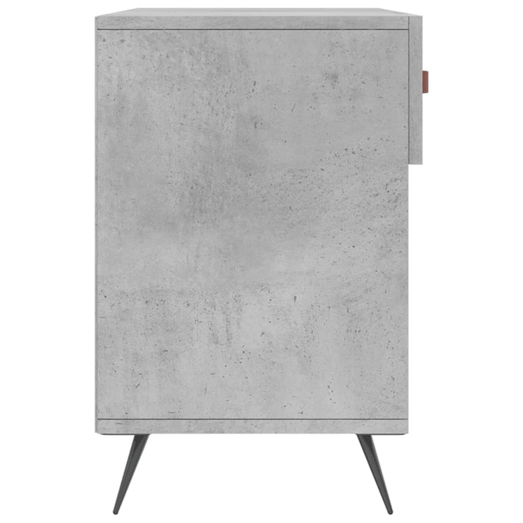 Panca Porta Scarpe Grigio Cemento 102x35x55cm Legno Multistrato 829712