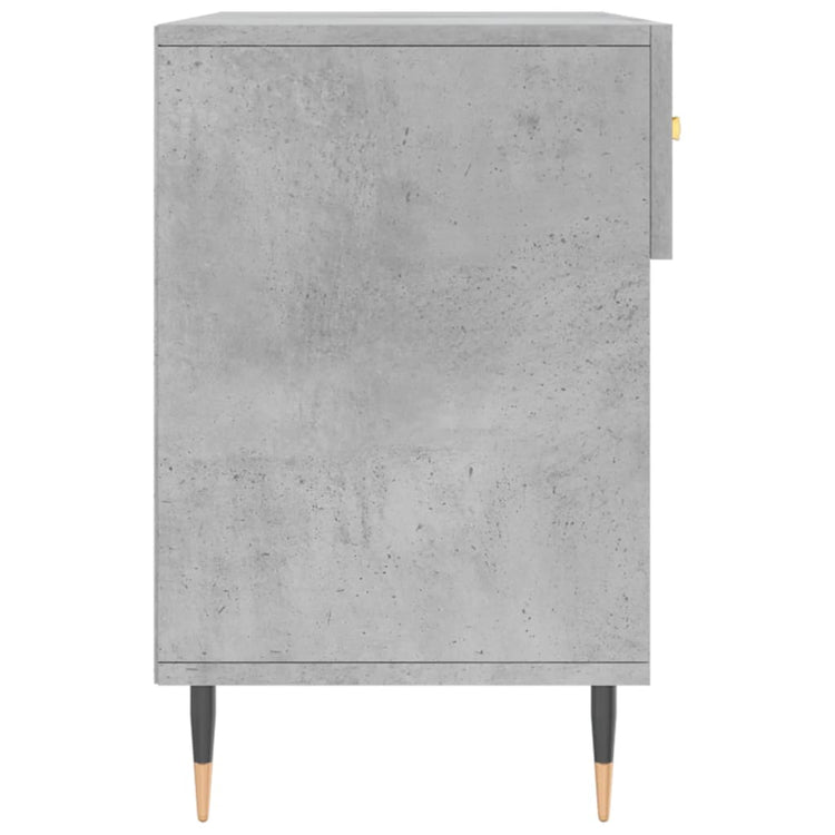 Panca Porta Scarpe Grigio Cemento 102x35x55cm Legno Multistrato 829720