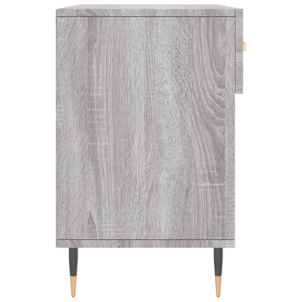 Panca Porta Scarpe Grigio Sonoma 102x35x55 cm Legno Multistrato 829722