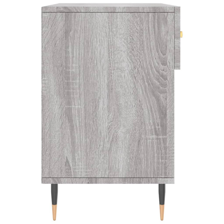 Panca Porta Scarpe Grigio Sonoma 102x35x55 cm Legno Multistrato 829722