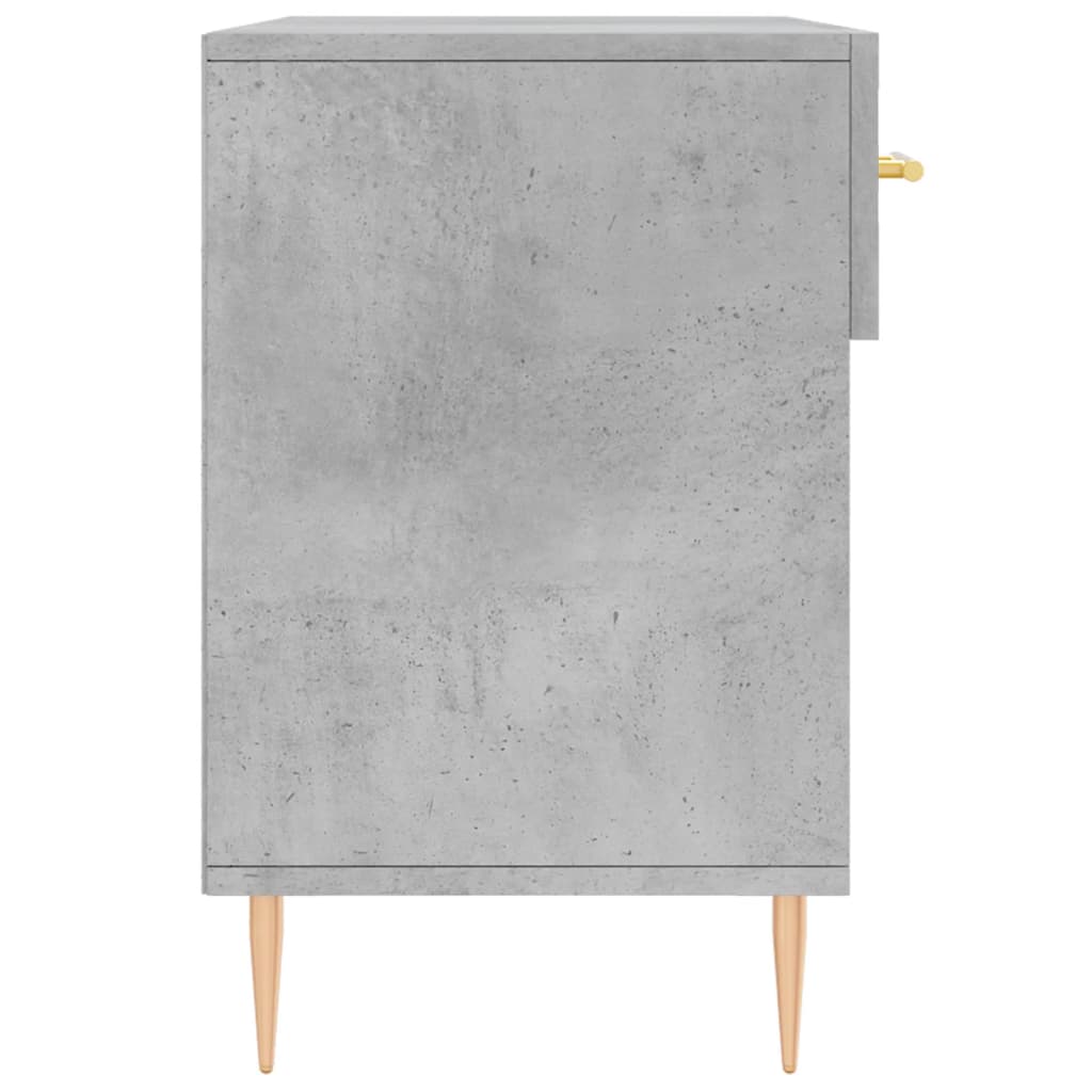 Panca Porta Scarpe Grigio Cemento 102x35x55cm Legno Multistrato 829728