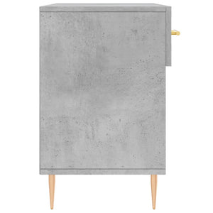 Panca Porta Scarpe Grigio Cemento 102x35x55cm Legno Multistrato 829728