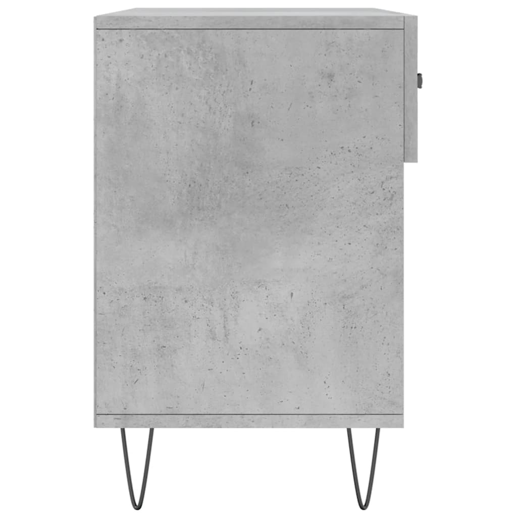 Panca Porta Scarpe Grigio Cemento 102x35x55cm Legno Multistrato 829736