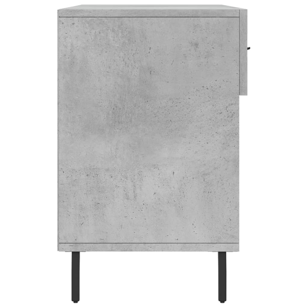 Panca Porta Scarpe Grigio Cemento 102x35x55cm Legno Multistrato 829760