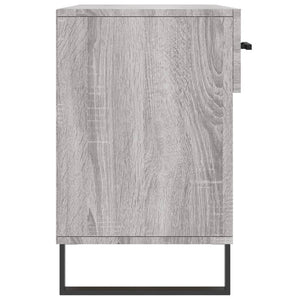 Panca Porta Scarpe Grigio Sonoma 102x35x55 cm Legno Multistrato 829770