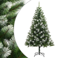 Albero Natale Artificiale Incernierato con Neve Fioccata 150 cm 356742