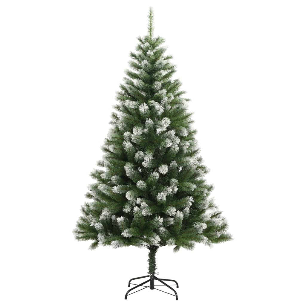 Albero Natale Artificiale Incernierato con Neve Fioccata 150 cm 356742