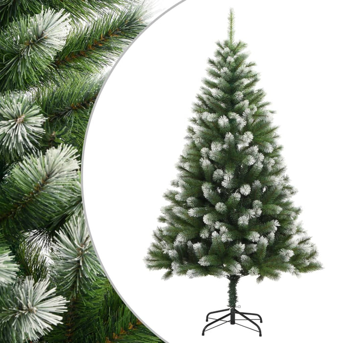 Albero Natale Artificiale Incernierato con Neve Fioccata 180 cm 356743