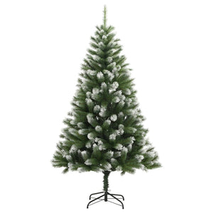 Albero Natale Artificiale Incernierato con Neve Fioccata 180 cm 356743