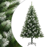 Albero Natale Artificiale Incernierato con Neve Fioccata 210 cm 356744