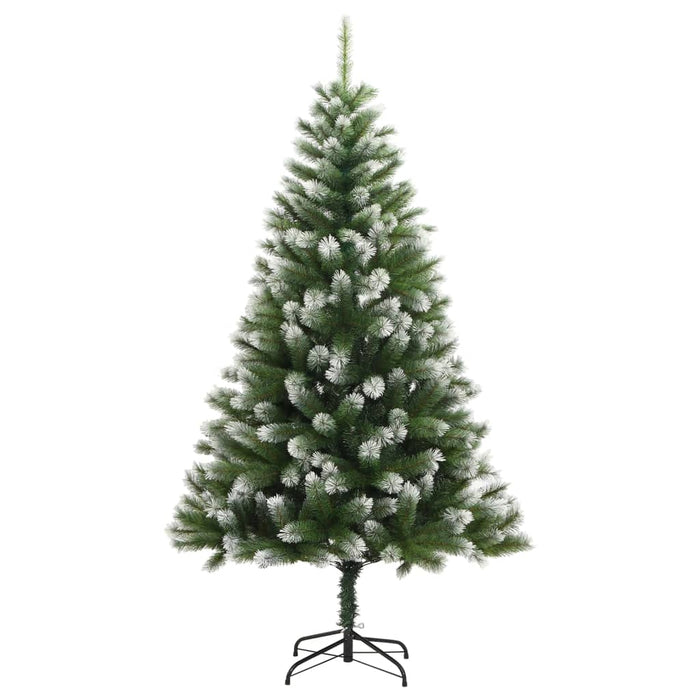 Albero Natale Artificiale Incernierato con Neve Fioccata 210 cm 356744