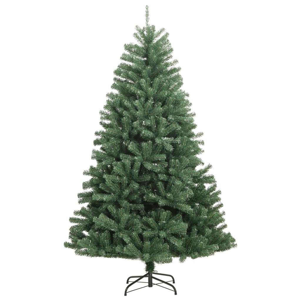 Albero di Natale Artificiale Incernierato con Base Verde 120 cm 356765