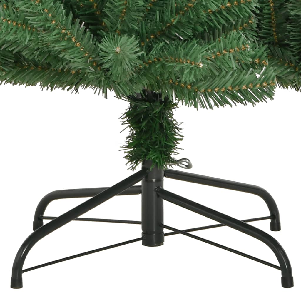 Albero di Natale Artificiale Incernierato con Base Verde 120 cm 356765