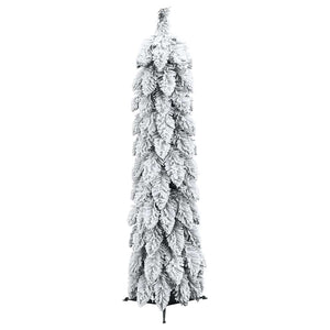 Albero di Natale Artificiale con 30 LED e Neve Floccata 60 cm 357694