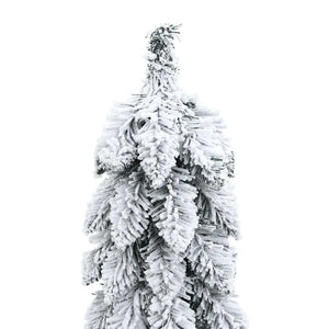 Albero di Natale Artificiale con 45 LED e Neve Floccata 90 cm 357695