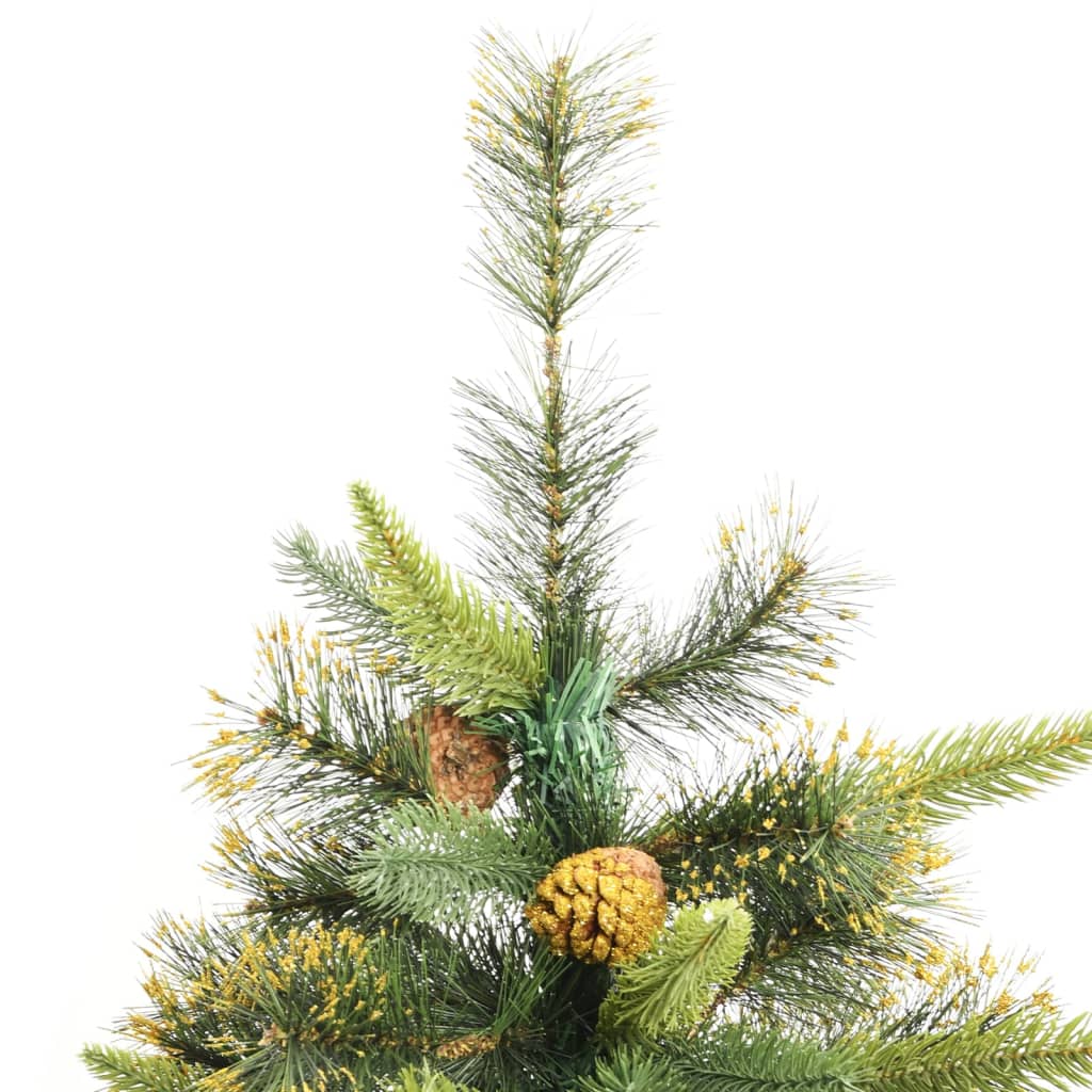 Albero di Natale Artificiale Incernierato con Pigne 210 cm 357703