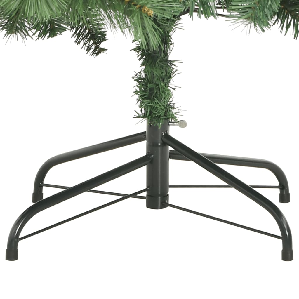 Albero Natale Artificiale Incernierato con Pigne e Bacche 210cm 357708