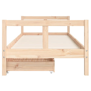 Giroletto Bambini con Cassetti 80x200 cm Legno Massello di Pino 834405