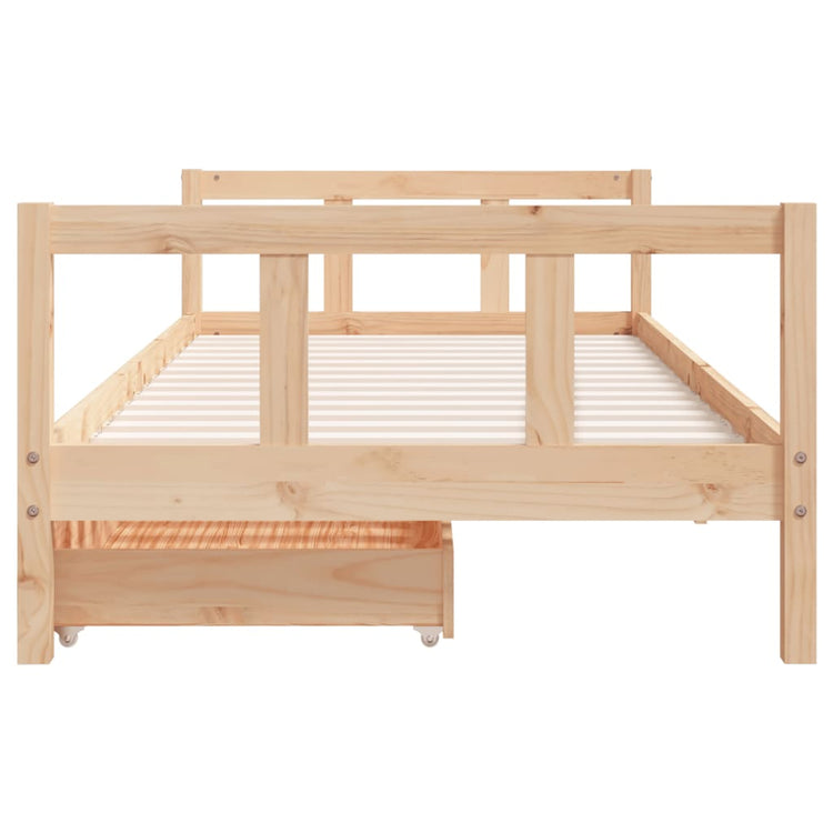 Giroletto Bambini con Cassetti 90x200 cm Legno Massello di Pino 834408