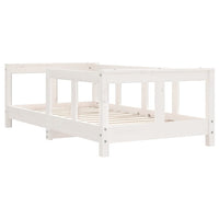 Giroletto per Bambini Bianco 70x140cm in Legno Massello di Pinocod mxl 127146