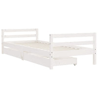 Giroletto Bambini con Cassetti Bianco 90x190 cm Massello Pinocod mxl 103606