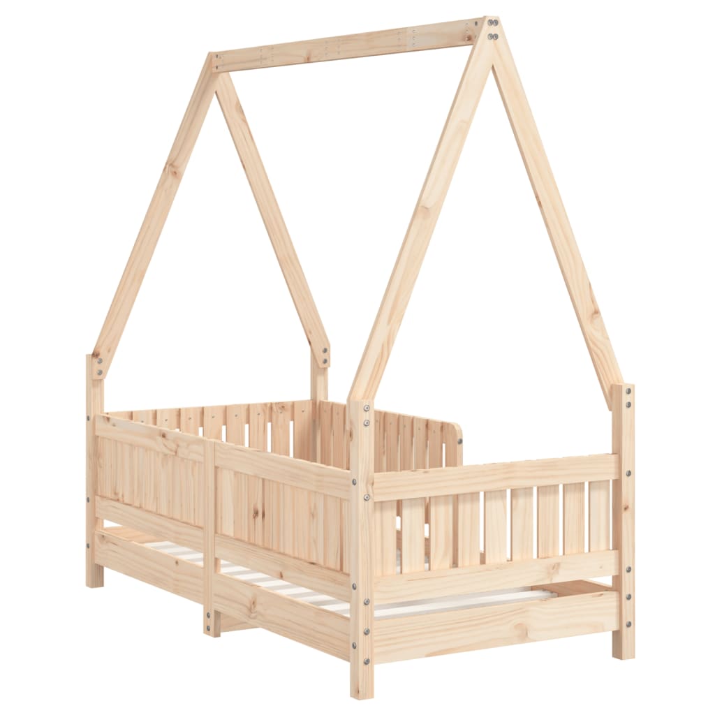 Giroletto per Bambini 70x140 cm in Legno Massello di Pino 834501