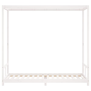 Giroletto per Bambini Bianco 80x200cm in Legno Massello di Pino 834520