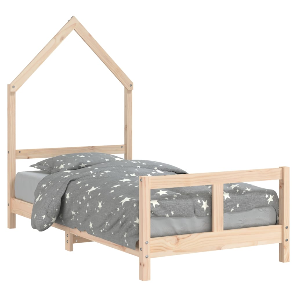 Giroletto per Bambini 80x160 cm in Legno Massello di Pino 834558