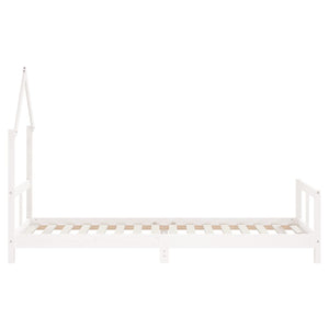 Giroletto per Bambini Bianco 80x200cm in Legno Massello di Pino 834565