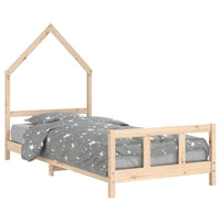 Giroletto per Bambini 90x200 cm in Legno Massello di Pinocod mxl 94915