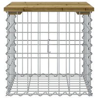 Panca da Giardino Design Gabbione 43x44x42 cm Pino Impregnato 834337