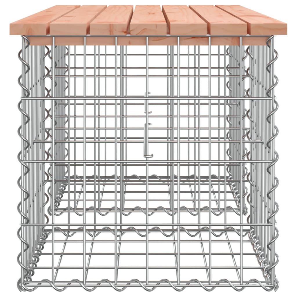 Panca da Giardino Design Gabbione 103x44x42 cm Massello Douglas 834339